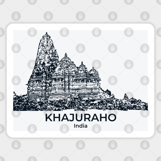 Khajuraho - India Magnet by Lakeric